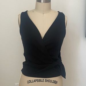 Faux wrap tank top